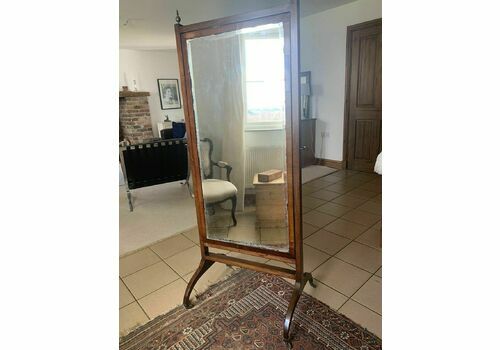 A Handsome 19th Century Cheval Mirror