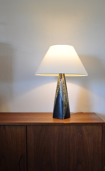 Large Ceramic Table Lamp By Svend Aage Jensen For Søholm, 1950s photo furniture