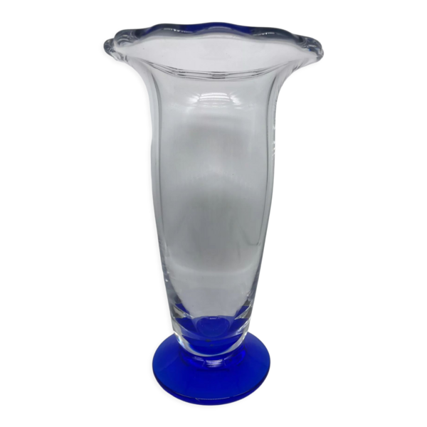 Large Crystal Vase From The 80s Vinterior
