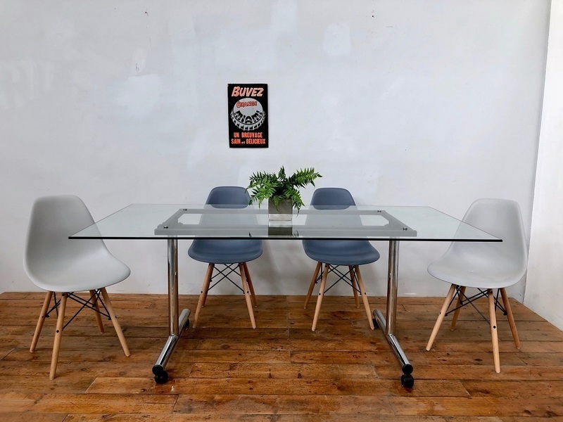 Original 1970 S Retro Antocks Lairn Folding Gl Dining Table
