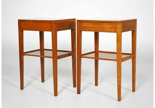 Pair Of Mid Century Teak Remploy Bedside Tables