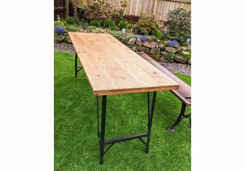 Vintage Fold Sunday School Table Early 20th C  Garden Table
