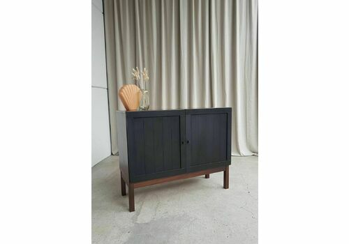 Vtg Late Mid Century Danish Compact Sideboard Media Cabinet Retro R69