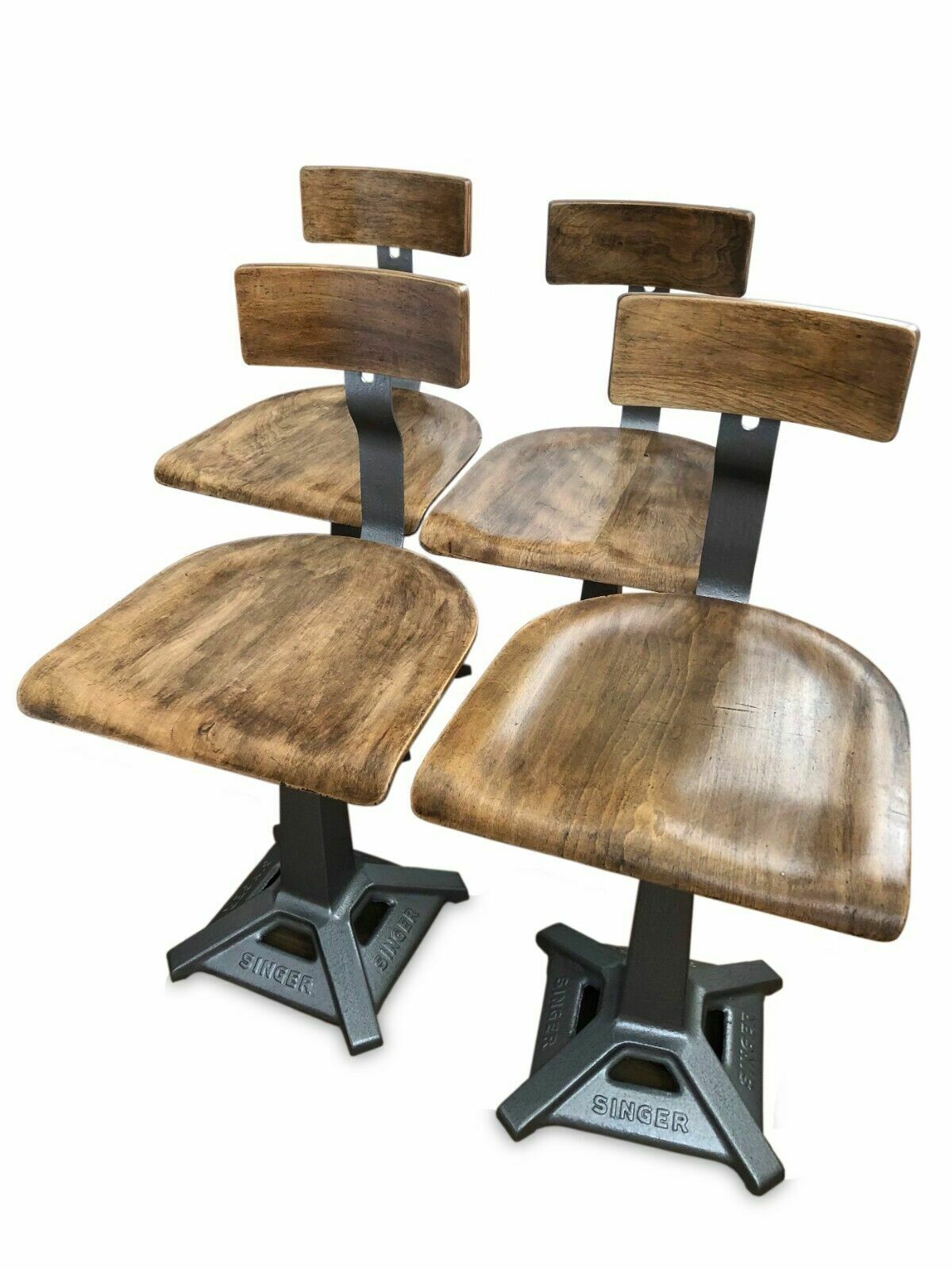 Singer Machinist Chairs By Set Of Singer
