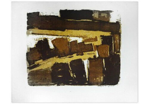 Wim Motz, “Untitled”, 1961, Hand Printed Signed Original Lithograph