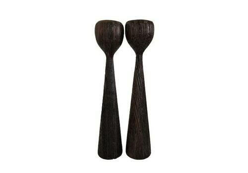 Mid Century Scandinavian Tulip Candleholders Pair, 1960s Modernist Candlesticks