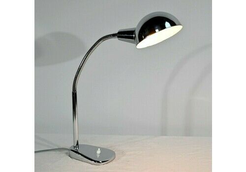 Industry Desk Lamp In Chromed Metal – 1960s