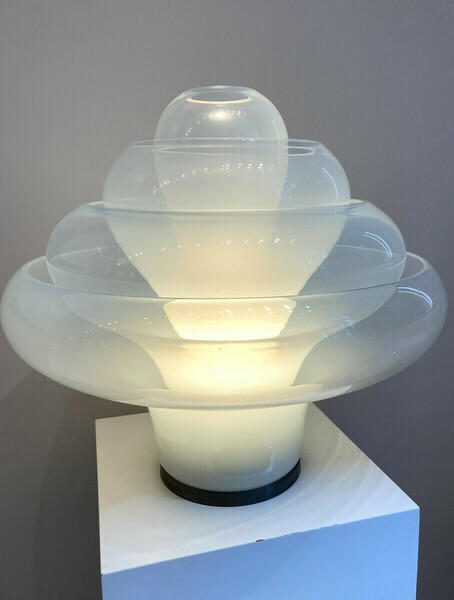 "Lotus" Murano Glass Table Lamp By Carlo Nason For Mazegga photo furniture