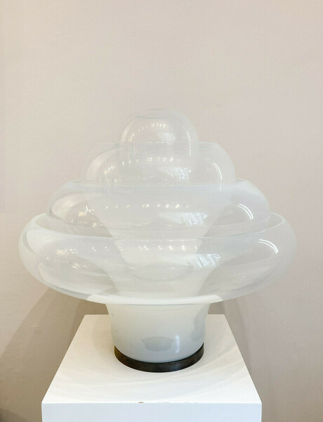 "Lotus" Murano Glass Table Lamp By Carlo Nason For Mazegga photo for sale