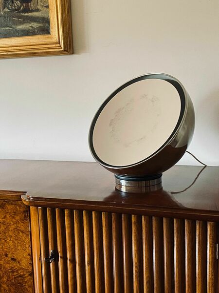 Mirror Spherical Table Lamp, Italy 1970s photo for sale