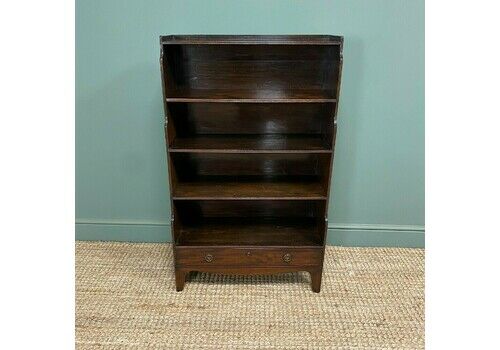 Quality Small Mahogany Antique Waterfall Bookcase