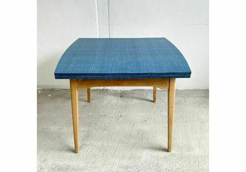 Blue Formica Table, 1960s, Vintage