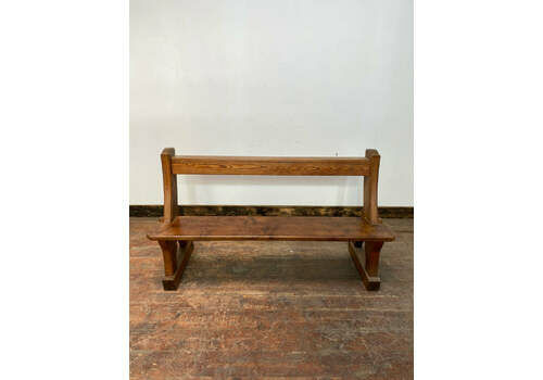 Antique English Oak Pew