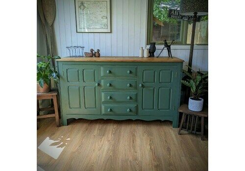 Painted Oak Sideboard, 1960s, Vintage