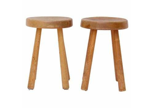 Very Rare Set Of Charlotte Perriand 4 Legs Configuration Stools