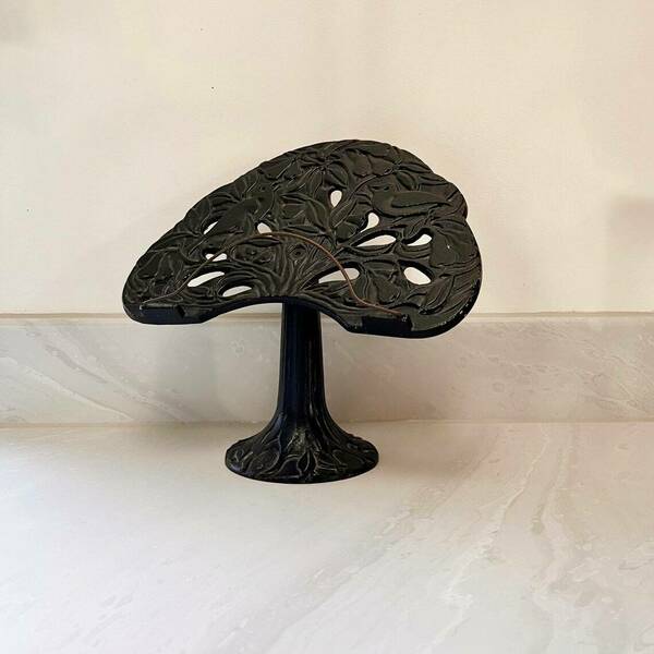 Vintage Book Stand, Cast Iron Book Stand, Black Book Stand, Vintage