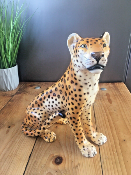 Mid Century Ronzan Italy 1211/3 Hollywood Glam Leopard Cheetah
