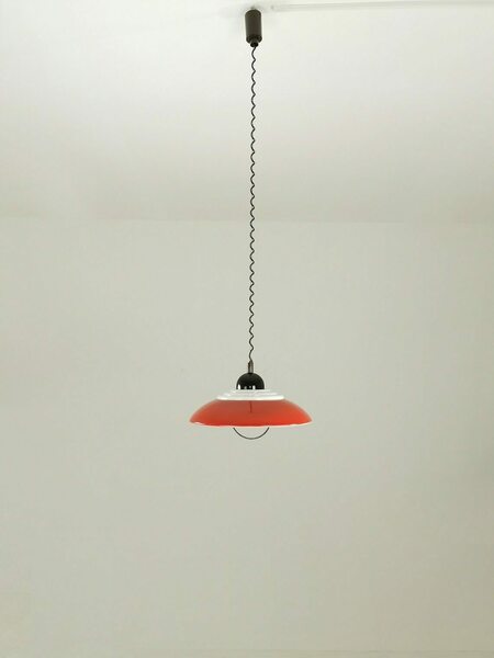Red Space Age Design Lamp, Knud Christensen \Denmark \Ufo Lamp \ 1970s photo furniture