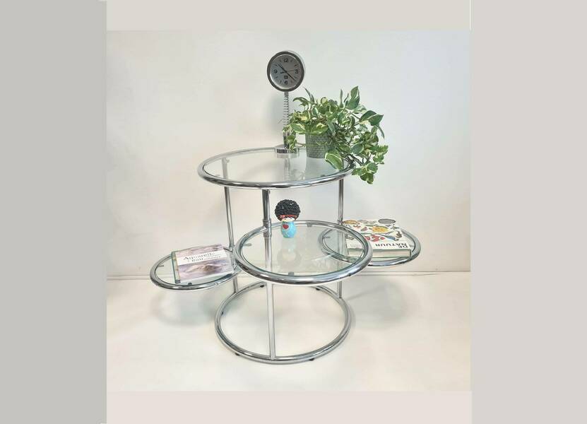 Vintage Mid Century Transformer Coffee Table With 4 Glasses | Vinterior