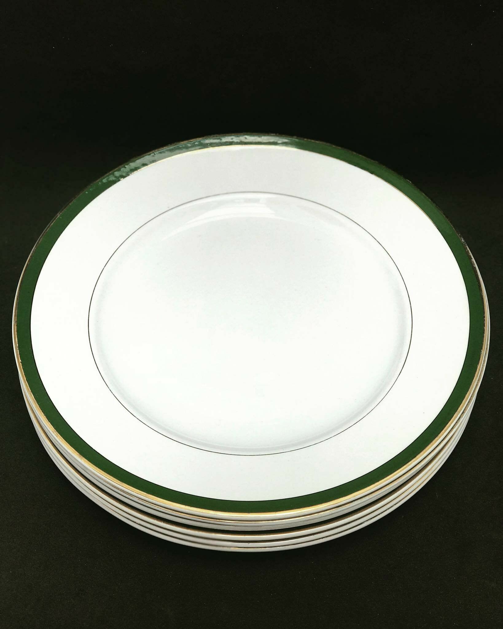 Antique Set Dinner Plates Made By Villeroy And Boch Mettlach