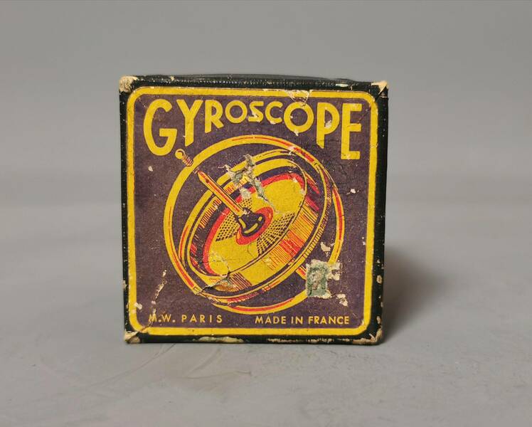 Vintage Gyroscope Toy, C1920s, French, Boxed Vinterior