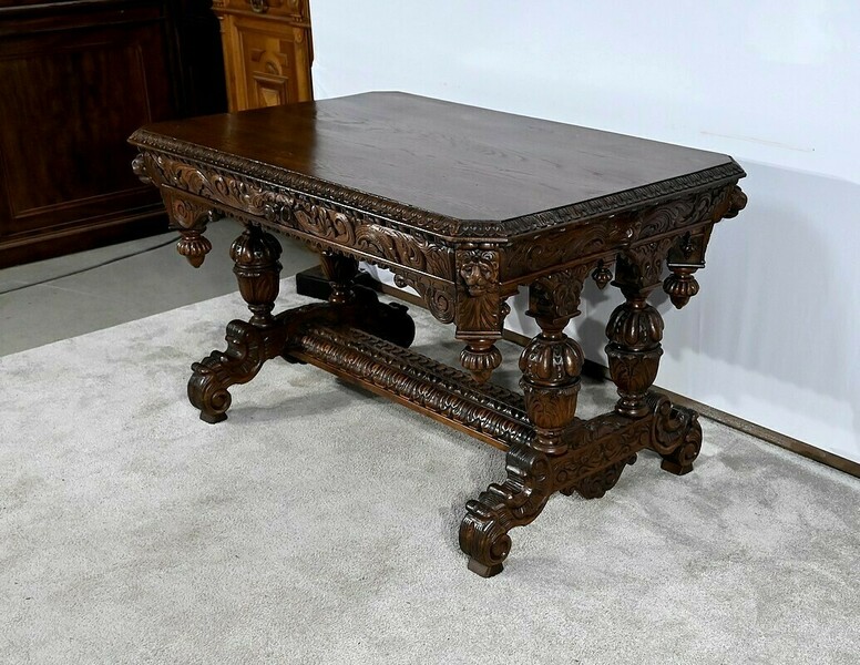 Desk In The Gothic Renaissance Style, Late 19th Century photo furniture