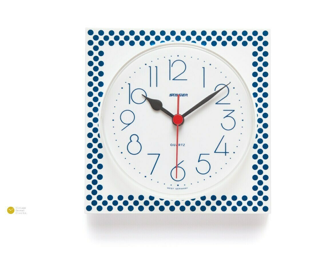 Space Age Staiger Wall Clock Atomic Mid Century Postmodernism