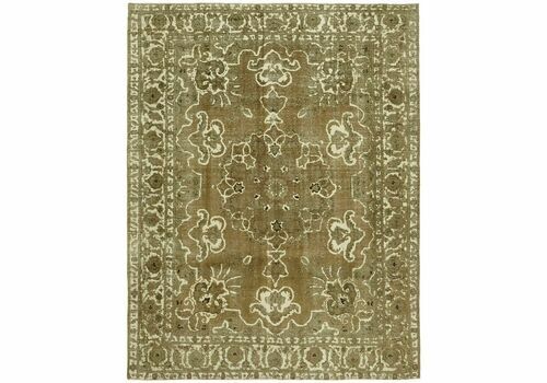 Handmade Beige Vintage Large Rug ( 384 X 303 Cm )