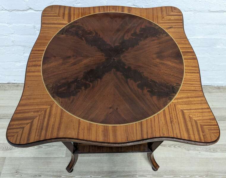 Edwardian Satinwood & Mahogany Occasional Table photo furniture