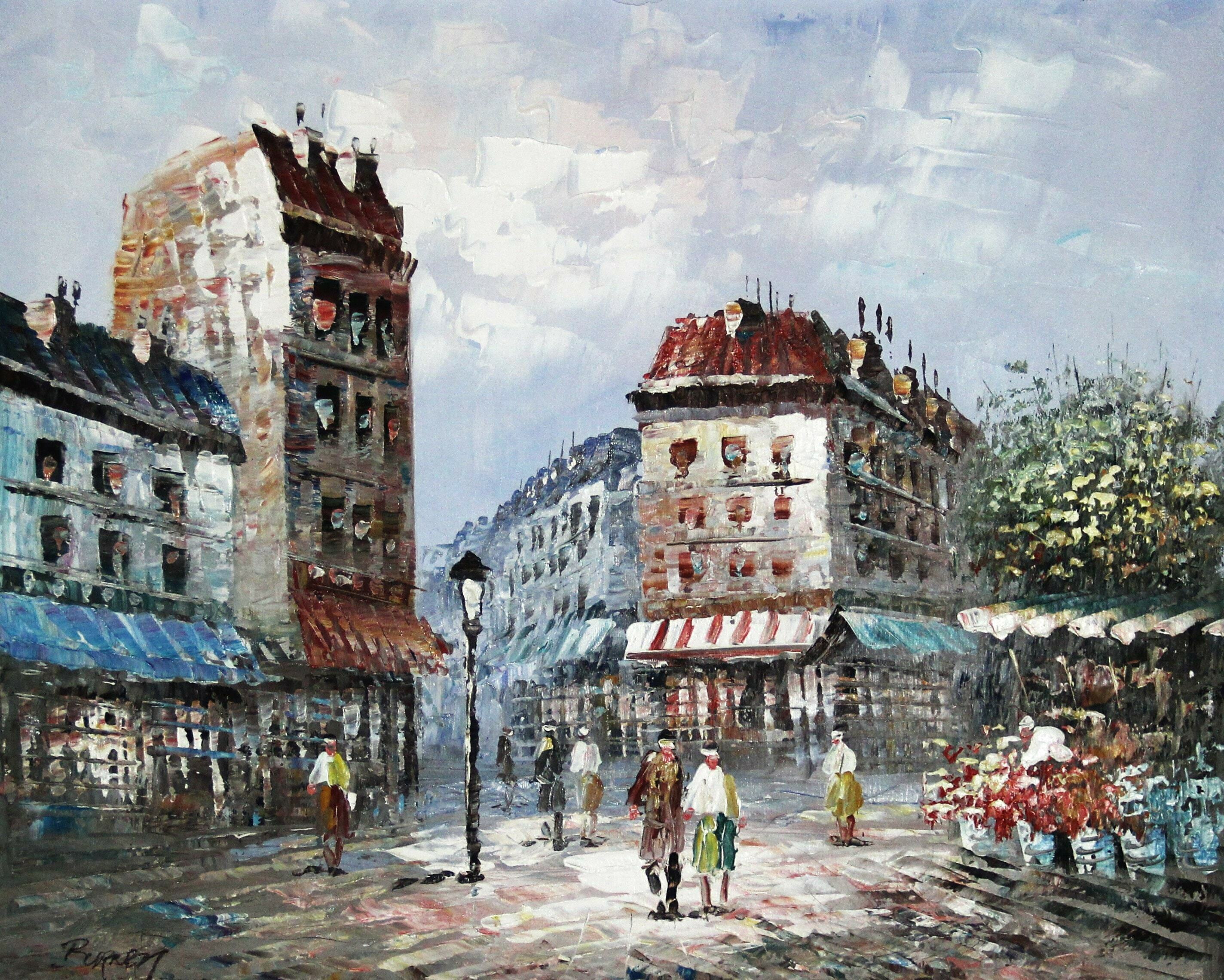 Parisian Street Scene By Caroline Burnett | Vinterior