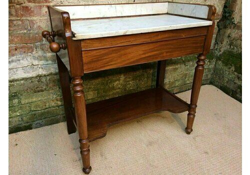 Antique French Marble Top Washstand, 1800s