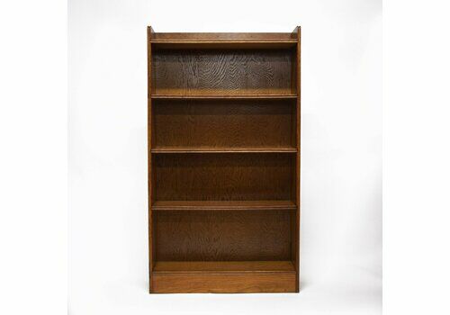 Vintage Oak Narrow Book Case By Fyne Ladye, 1930s
