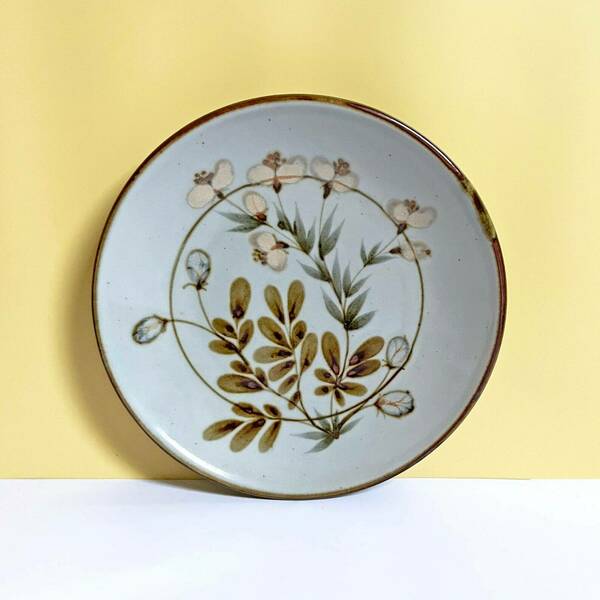 Highland Stoneware Plate, Vintage Studio Pottery 10" Plate Hand Made In