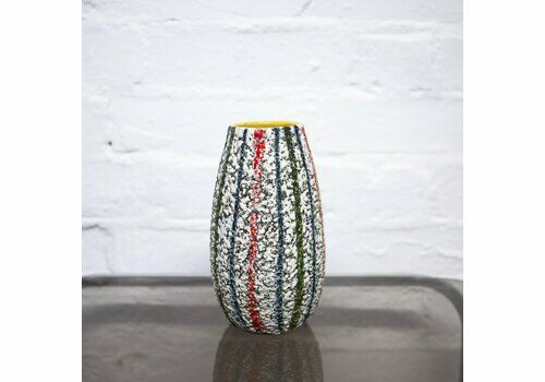 Italian Textured Striped Vase By Fratelli Fanciullacci, 1960s