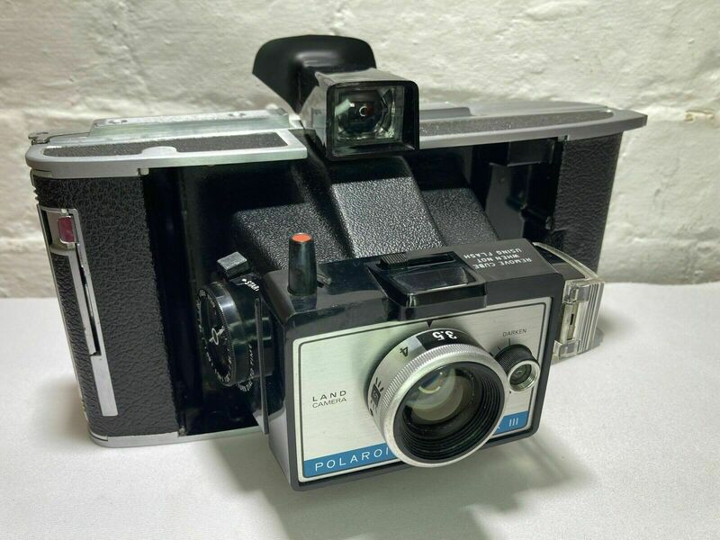 1960s Vintage Black Polaroid Colorpack III Large Format Land