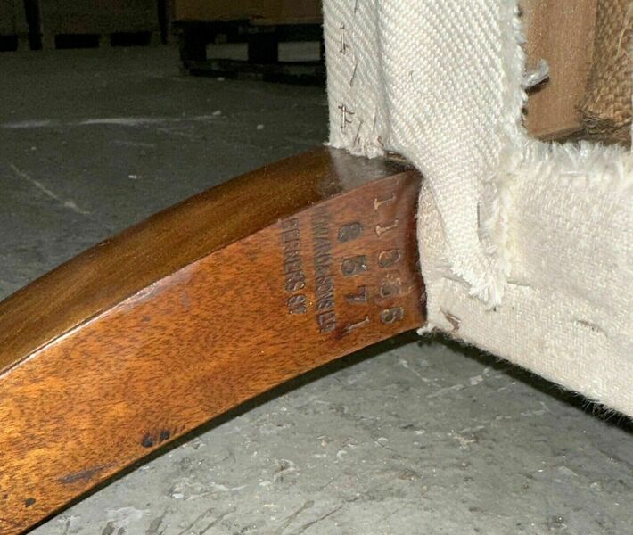 Antique Victorian Howard & Son Two Seat Sofa Fully Stamped Ready For Upholstery photo furniture