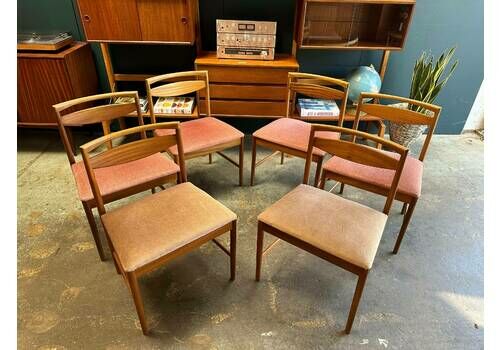 Six McIntosh Mid Century Dining Chairs