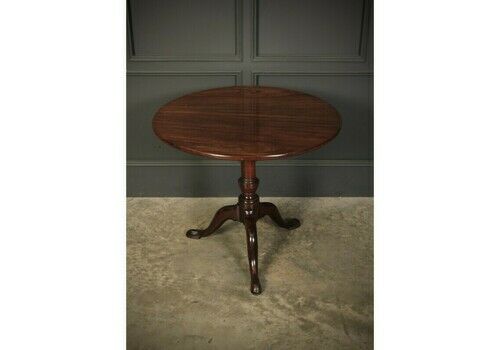 Georgian Mahogany Bird Cage Tilt Top Occasional Table