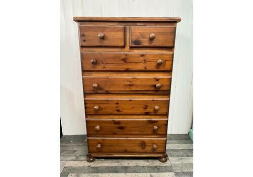 Custom/Bespoke Hand Painted To Order In A Colour Of Your Choice Solid Pine Chest Of Drawers