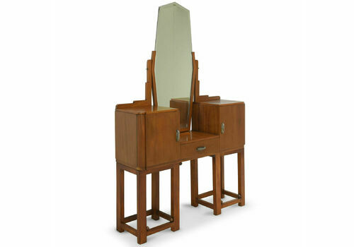 Antique! Dressing Table Restored Art Deco Around 1925 Dressing Table Mirror Dresser