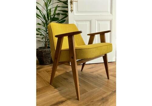 Original Polish Mid Century 366 Chair Designed In 1962 By Józef Chierowski.