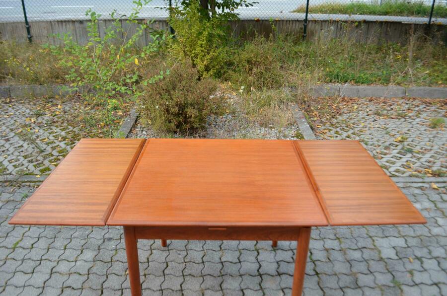 Am Ansager Mobler Danish Teak Dining Table Square Extendable - Main Image