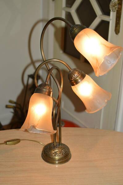 Art Nouveau Table Lamp.. Floor Lamp Lamp Art Nouveau Rare... photo furniture