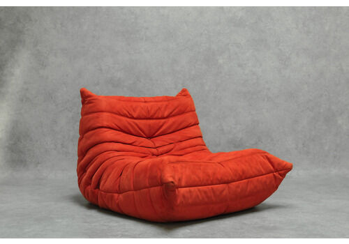 Armchair Togo Red 1v, Traditional