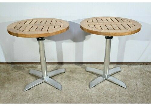 Ash Bistro Tables, Stamped R.Vlaemynck – Late 20th Century