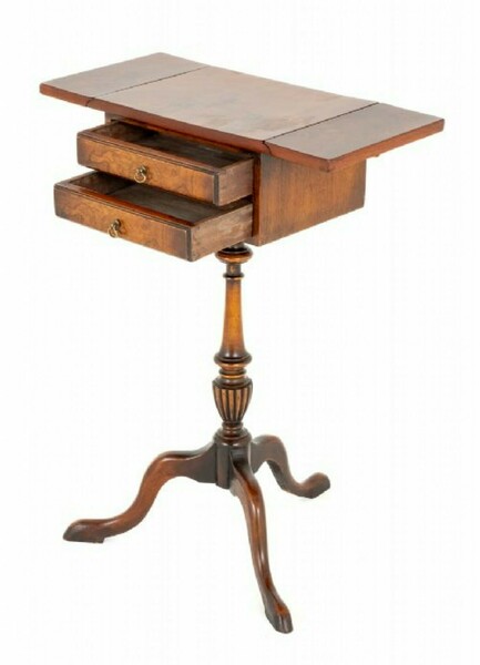 Queen Anne Occasional Table Walnut Side photo furniture