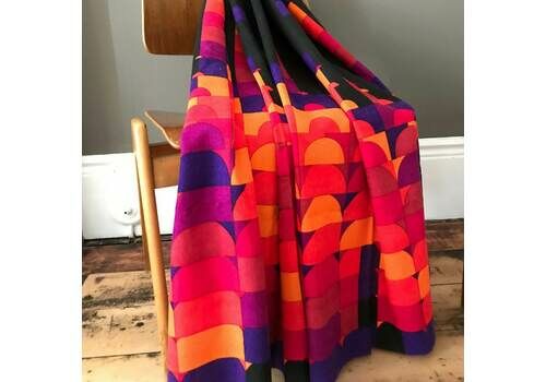 Jacqueline Groag Fabric Fabric Pure Wool Dress Fabric Rare Vintage Textiles 1962
