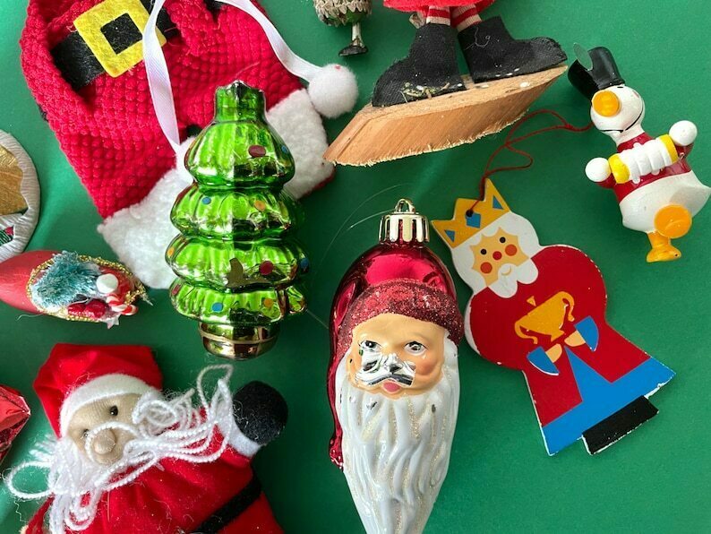 Vintage christmas tree decorations for sale Clearance