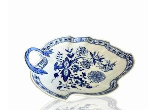 Blue Onion Leaf Platter | Porcelain Bonbon Dish | Serveware | Hutschenreuther (1pcs)