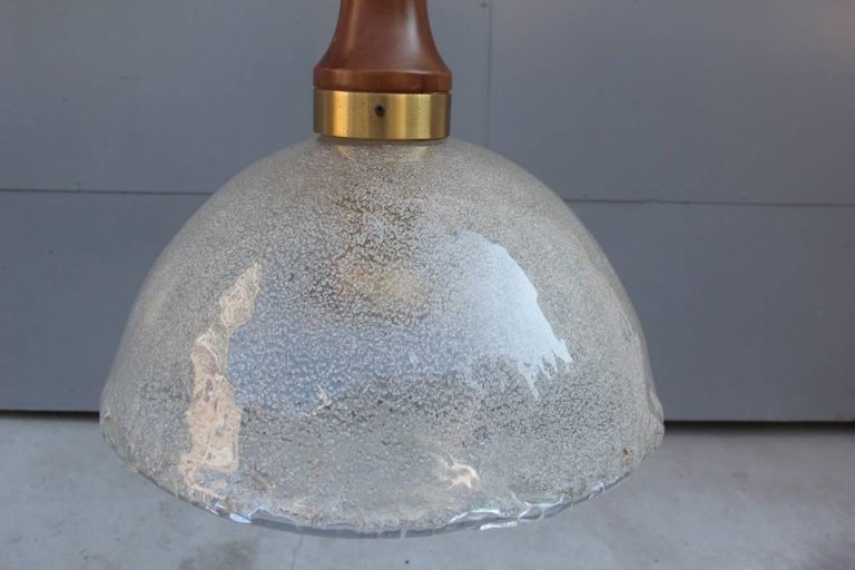 Sculptural Minimal Chandelier Angelo Brotto Design 1960 For Esperia photo Lighting